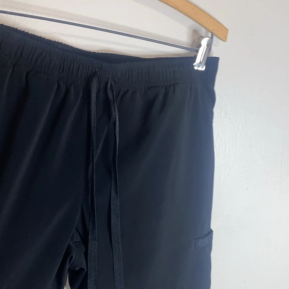 🌵Black scrub bottoms with original drawstring and pockets! - Picture 1 of 8